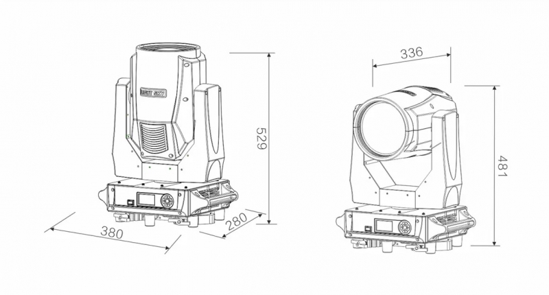 Чертеж и размеры SCOPE BEAM Чертеж и размеры SCOPE BEAM